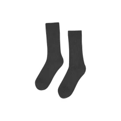 Merino Wool Blend Sock, lava grey