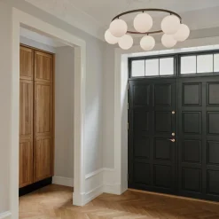 Miira 8 Circular Pendant, dark bronze/opal