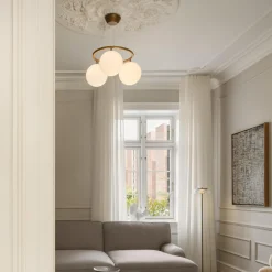 Miira 3 Circular Pendant, dark bronze/opal