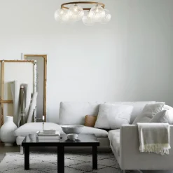 Miira 6 Circular Pendant, dark bronze/optic clear