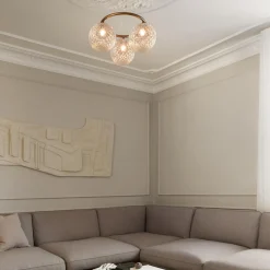 Miira 3 Circular Pendant, dark bronze/optic clear