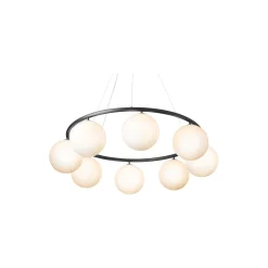 Miira 8 Circular Pendant, rock grey/opal