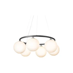 Miira 6 Circular Pendant, rock grey/opal