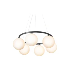 Miira 6 Circular Pendant, rock grey/opal