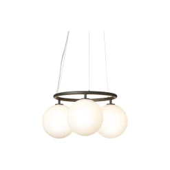 Miira 3 Circular Pendant, rock grey/opal