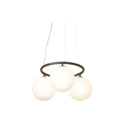 Miira 3 Circular Pendant, rock grey/opal