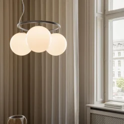 Miira 3 Circular Pendant, rock grey/opal