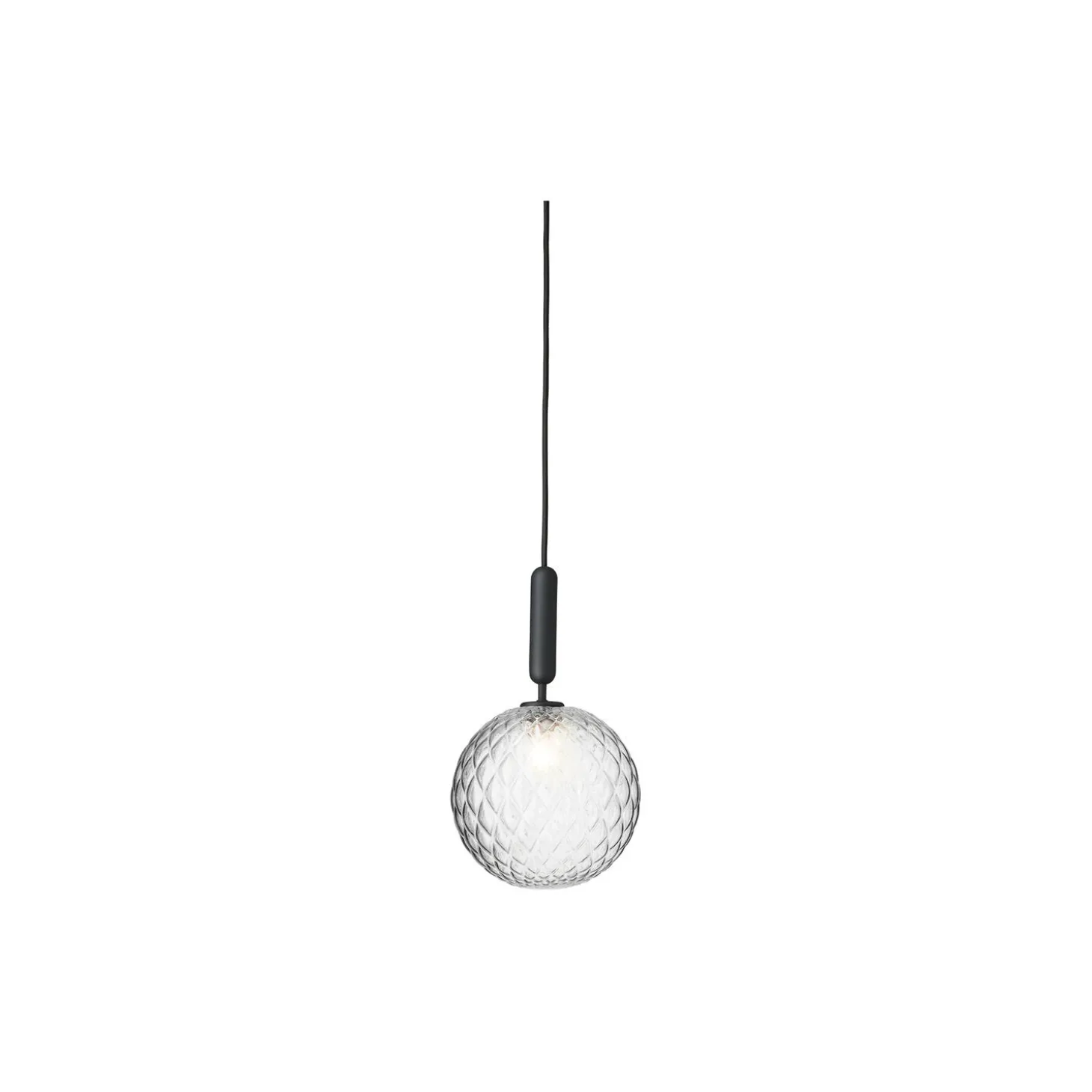 Miira 1 Large Pendant, rock grey/optic clear