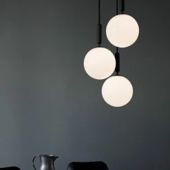 Miira 3 Large Pendant, rock grey/opal