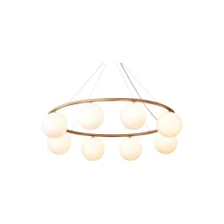 Miira 8 Oval, brass/opal