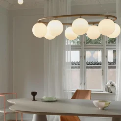 Miira 8 Oval, brass/opal