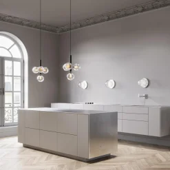 Miira 4 Pendant, rock grey/optic clear