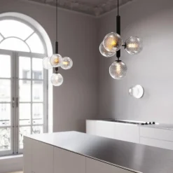 Miira 4 Pendant, rock grey/optic clear