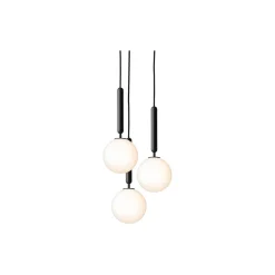 Miira 3 Pendant, rock grey/opal white