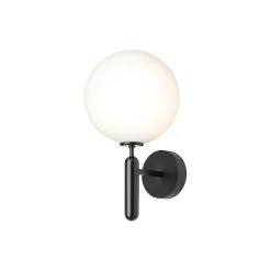 Miira Outdoor Wall Lamp, black/opal