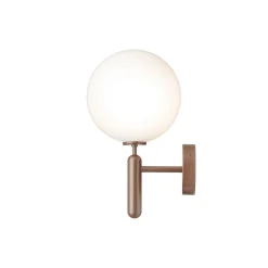 Miira Outdoor Wall Lamp, dark bronze/opal