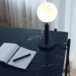 Miira Table Lamp, brass/optic clear