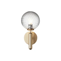 Miira Wall Lamp, brass/optic clear