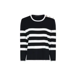 Milano Knit, navy/off white