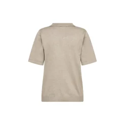 MilaSZ Polo SS Pullover, plaza taupe melange