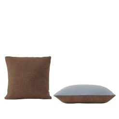 Mingle Cushion, copper brown/light blue
