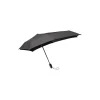 Mini automatic foldable storm umbrella, pure black