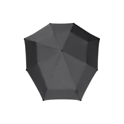 Mini automatic foldable storm umbrella, pure black