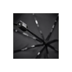Mini automatic foldable storm umbrella, pure black