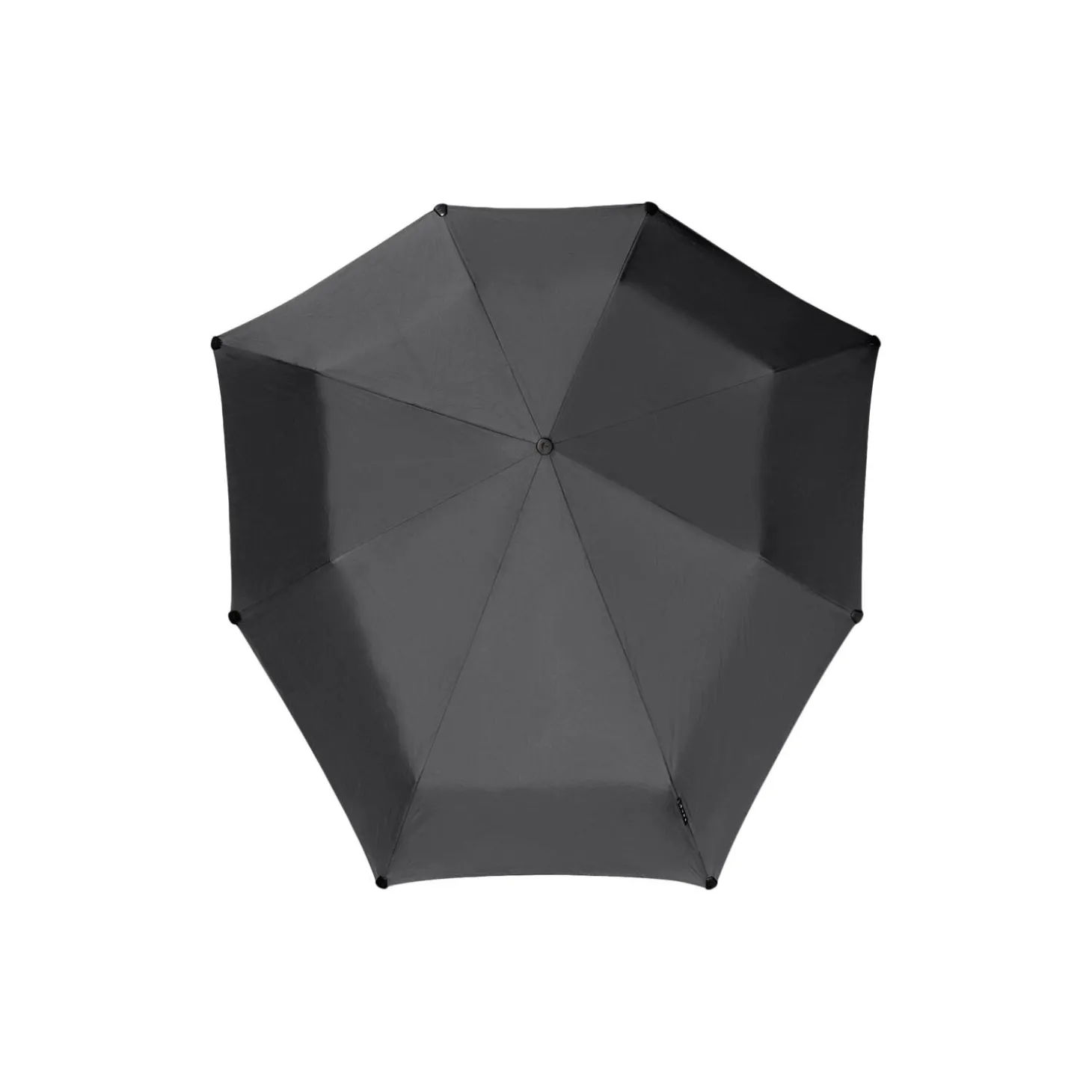 Mini foldable storm umbrella, pure black