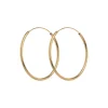 Mini Plain Hoop øreringe, guld