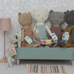 Miniature gulvlampe, mørk pudder