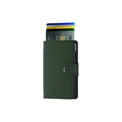 Miniwallet, matte green/black