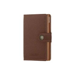 Miniwallet, saffiano caramel