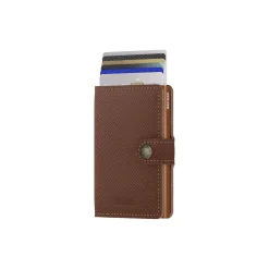 Miniwallet, saffiano caramel