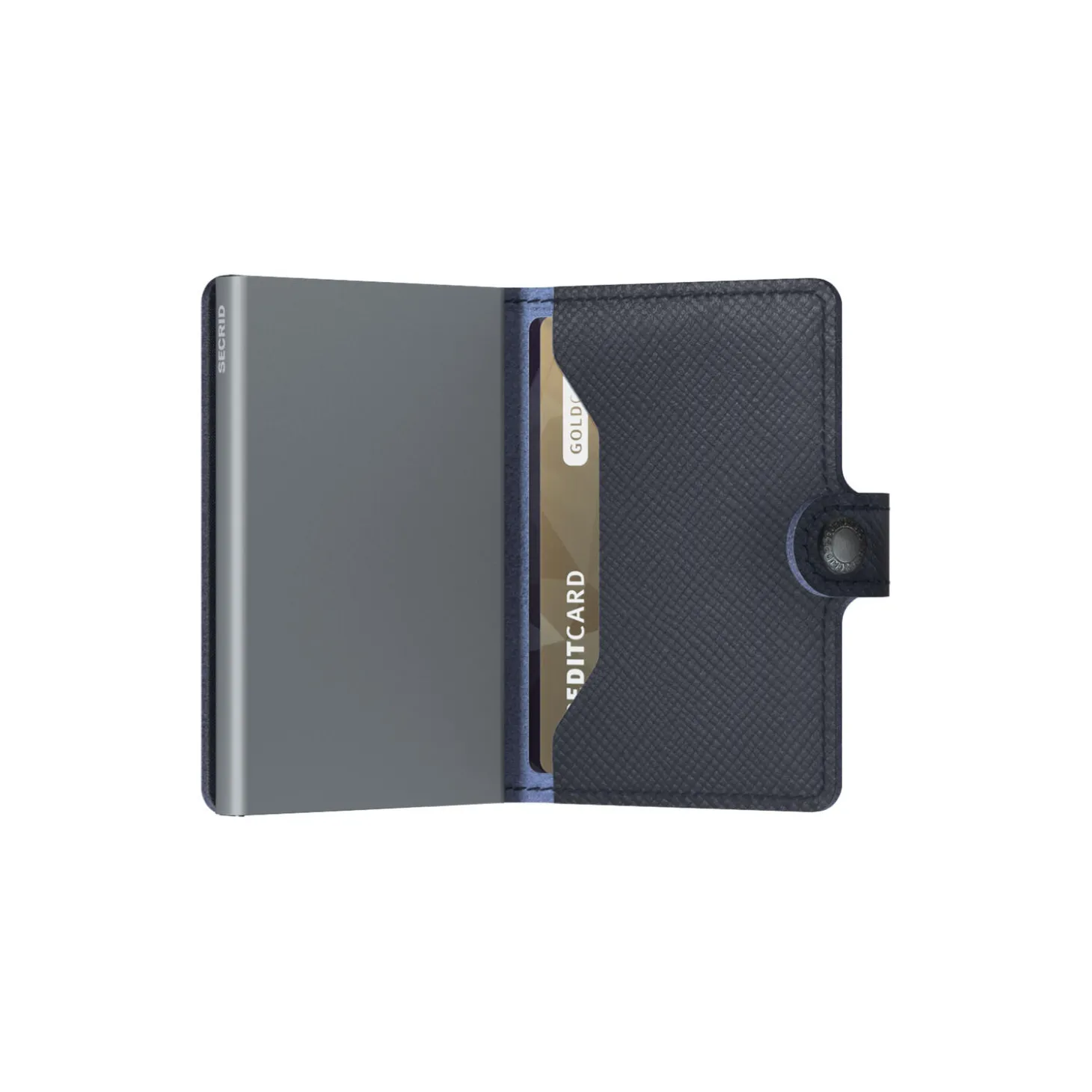 Miniwallet, saffiano navy