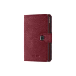 Miniwallet, vegetable tanned rosso/bordeaux