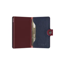 Miniwallet, vegetable tanned rosso/bordeaux