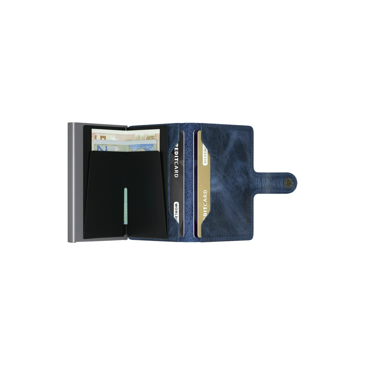 Miniwallet, vintage blue