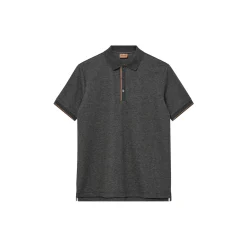 MMGHarvey Polo SS Tee, grey melange