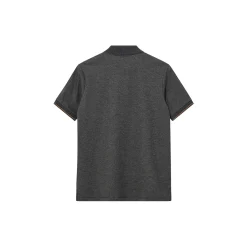 MMGHarvey Polo SS Tee, grey melange