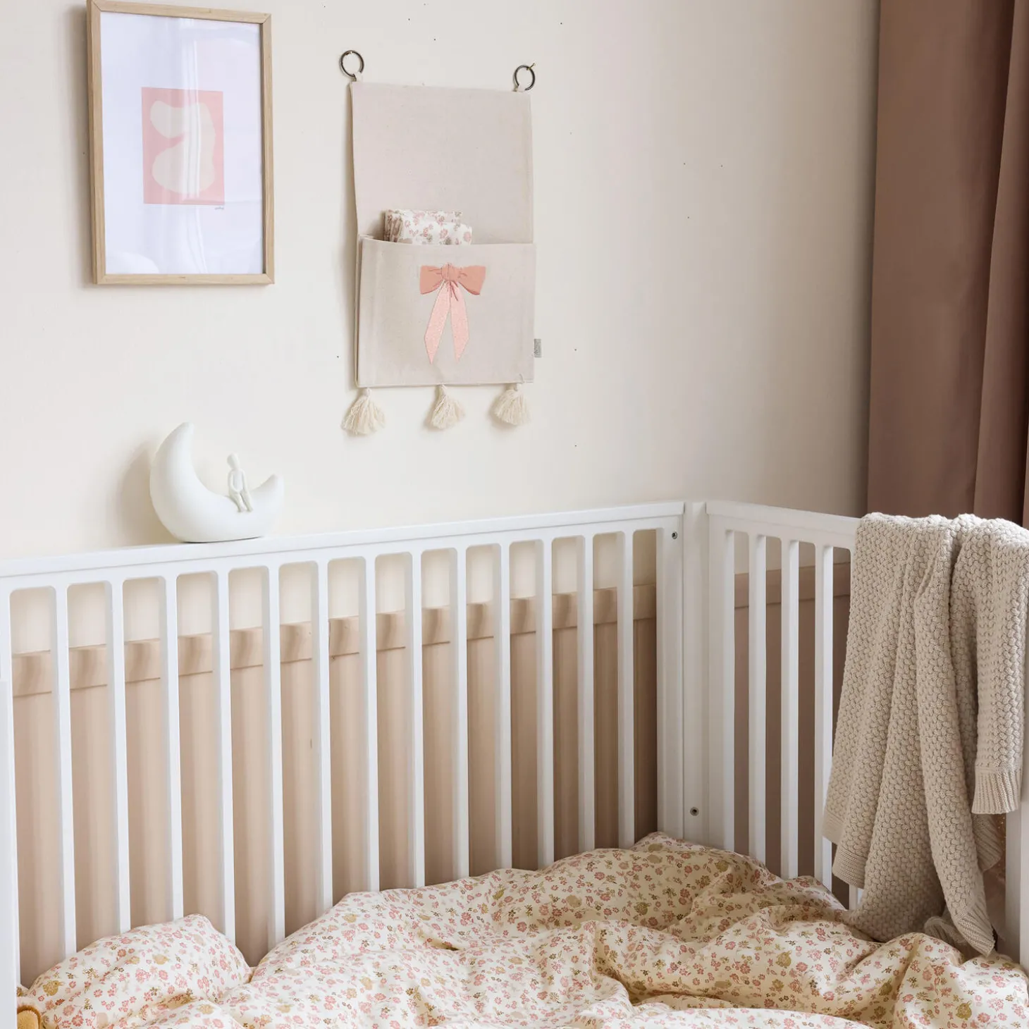 Måne natlampe, off-white