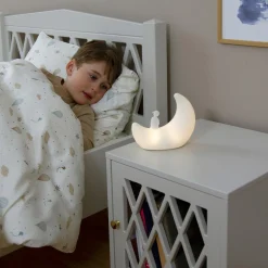 Måne natlampe, off-white
