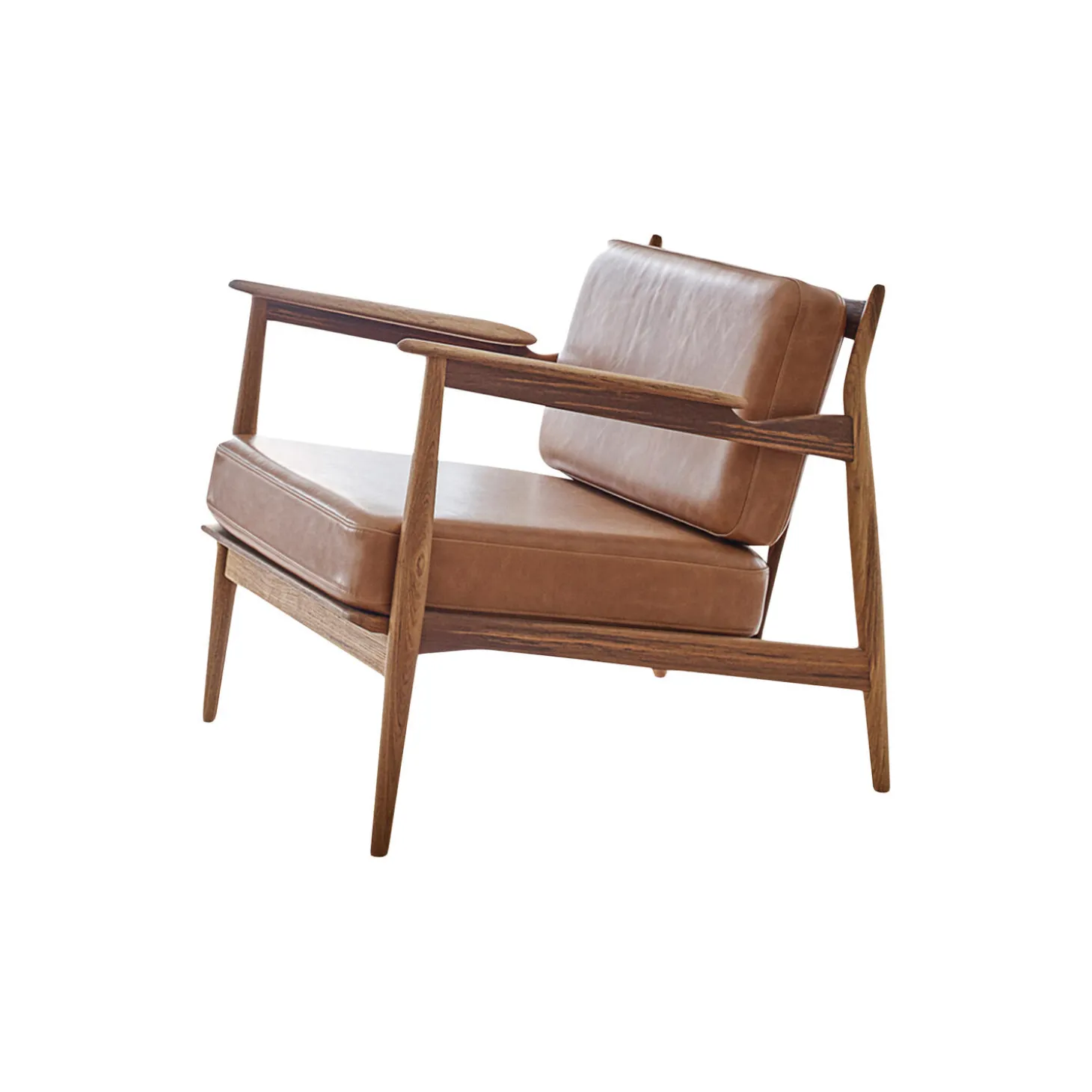 Model 107 loungestol, cognac