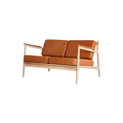 Model 107 2-pers. sofa, cognac
