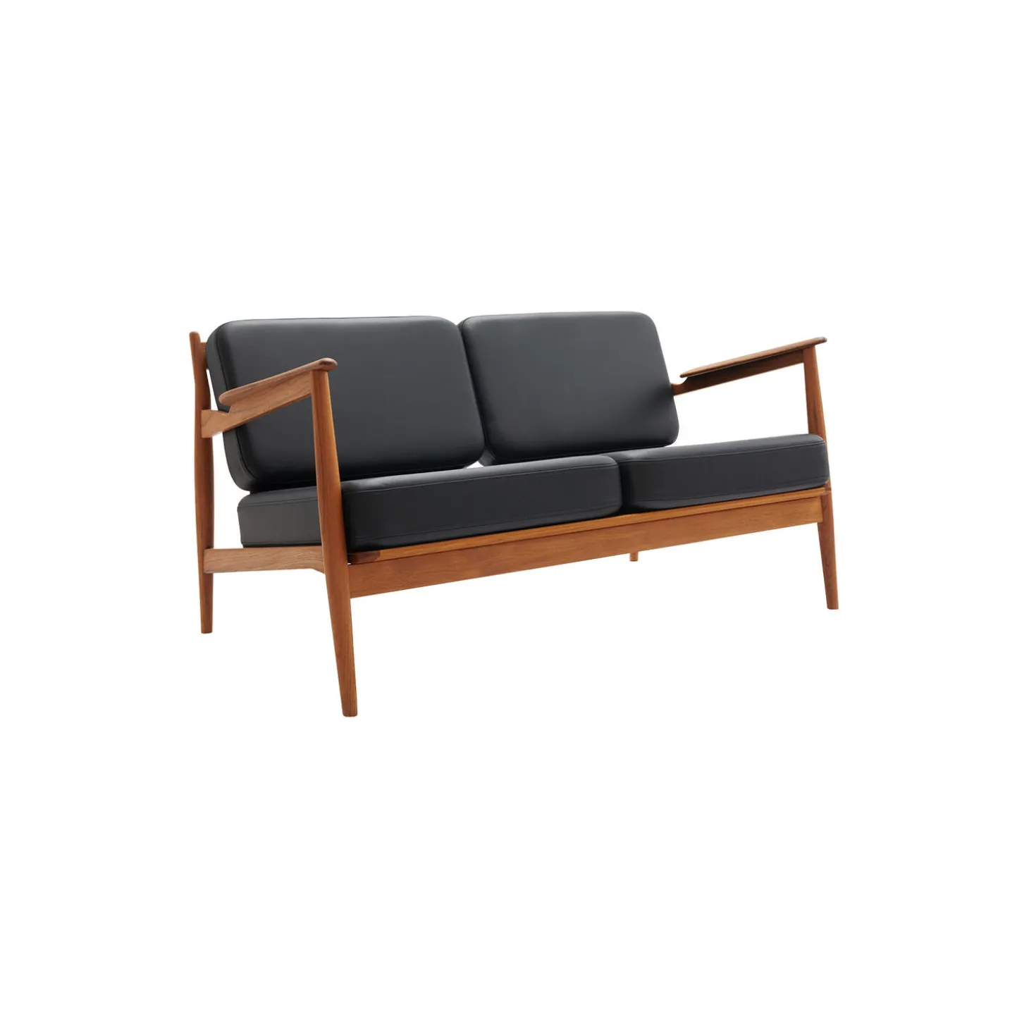 Model 107 2-pers. sofa, sort