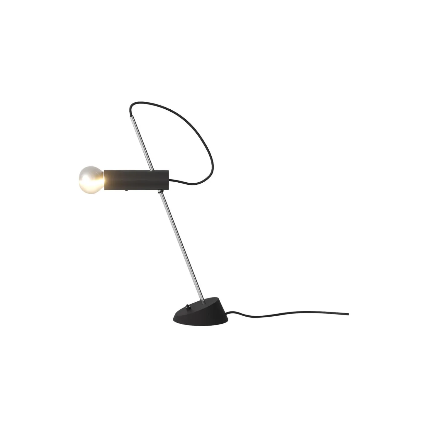 Model 566 Table Lamp, black