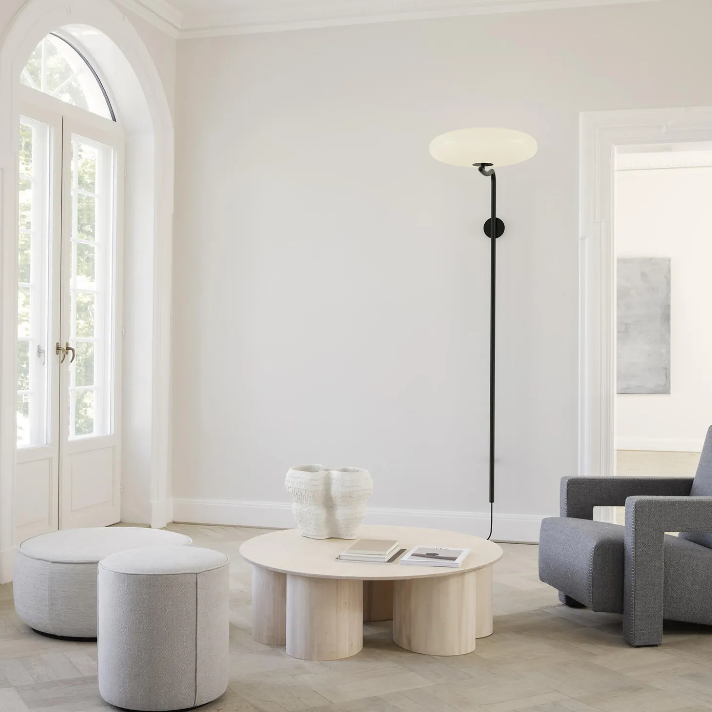 Model 2065 Wall Lamp, opaline