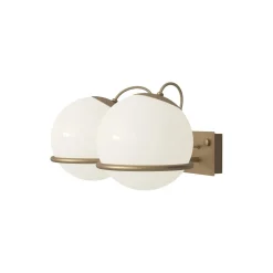 Model 237/2 Wall Lamp, opaline/champagne