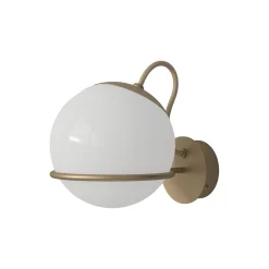 Model 237/1 Wall Lamp, opaline/champagne
