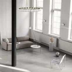 Model 237/1 Wall Lamp, opaline/champagne